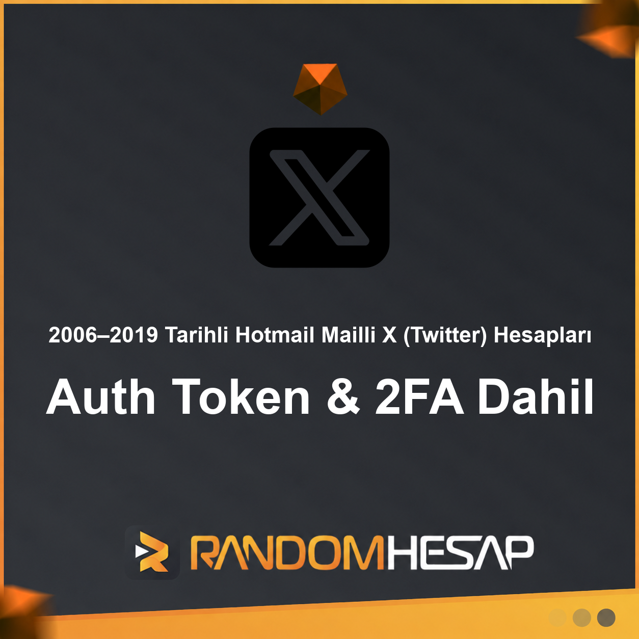 2006–2019 Tarihli Hotmail Mailli X (Twitter) Hesapları | Auth Token & 2FA Dahil