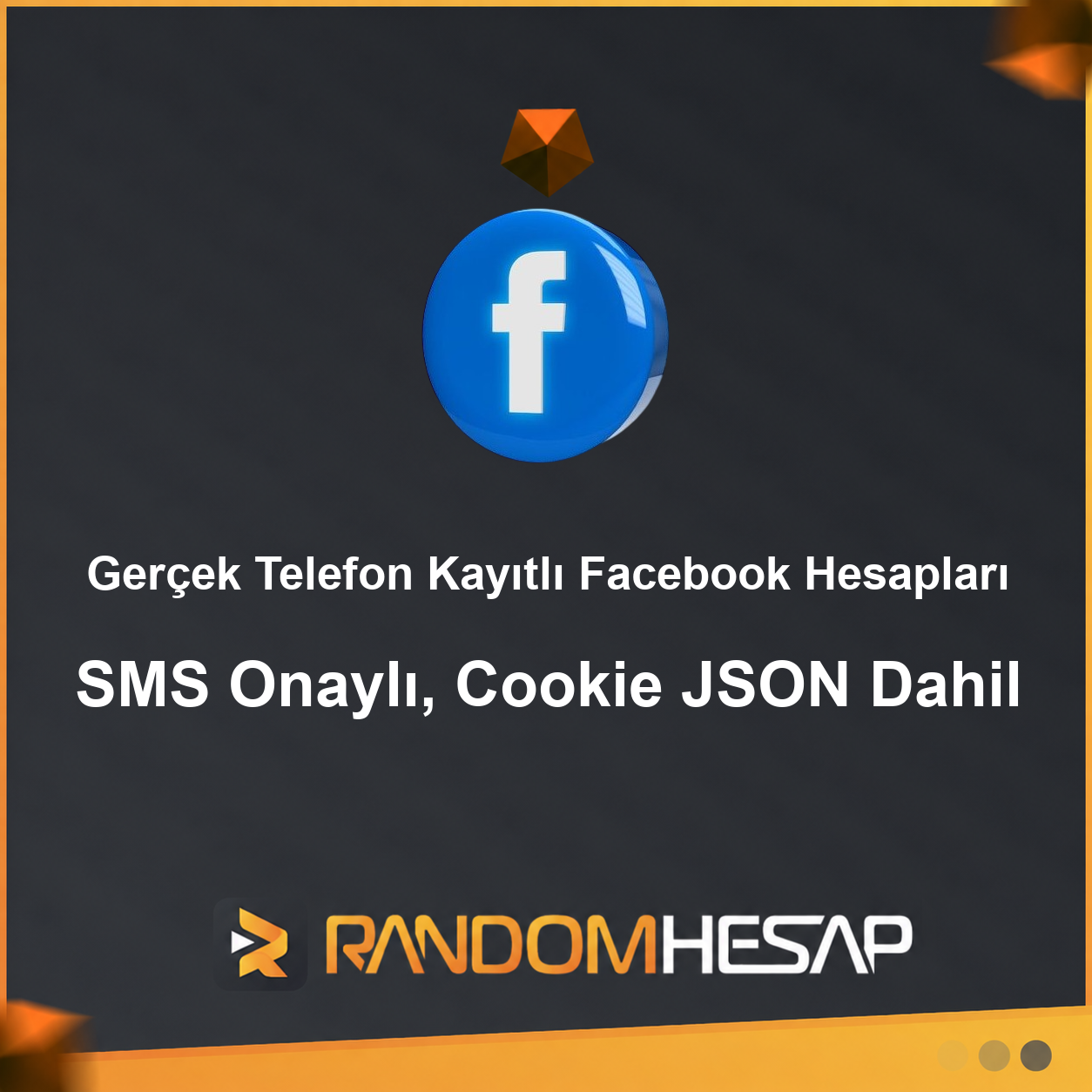 Gerçek Telefon Kayıtlı Facebook Hesapları | SMS Onaylı, Cookie JSON Dahil