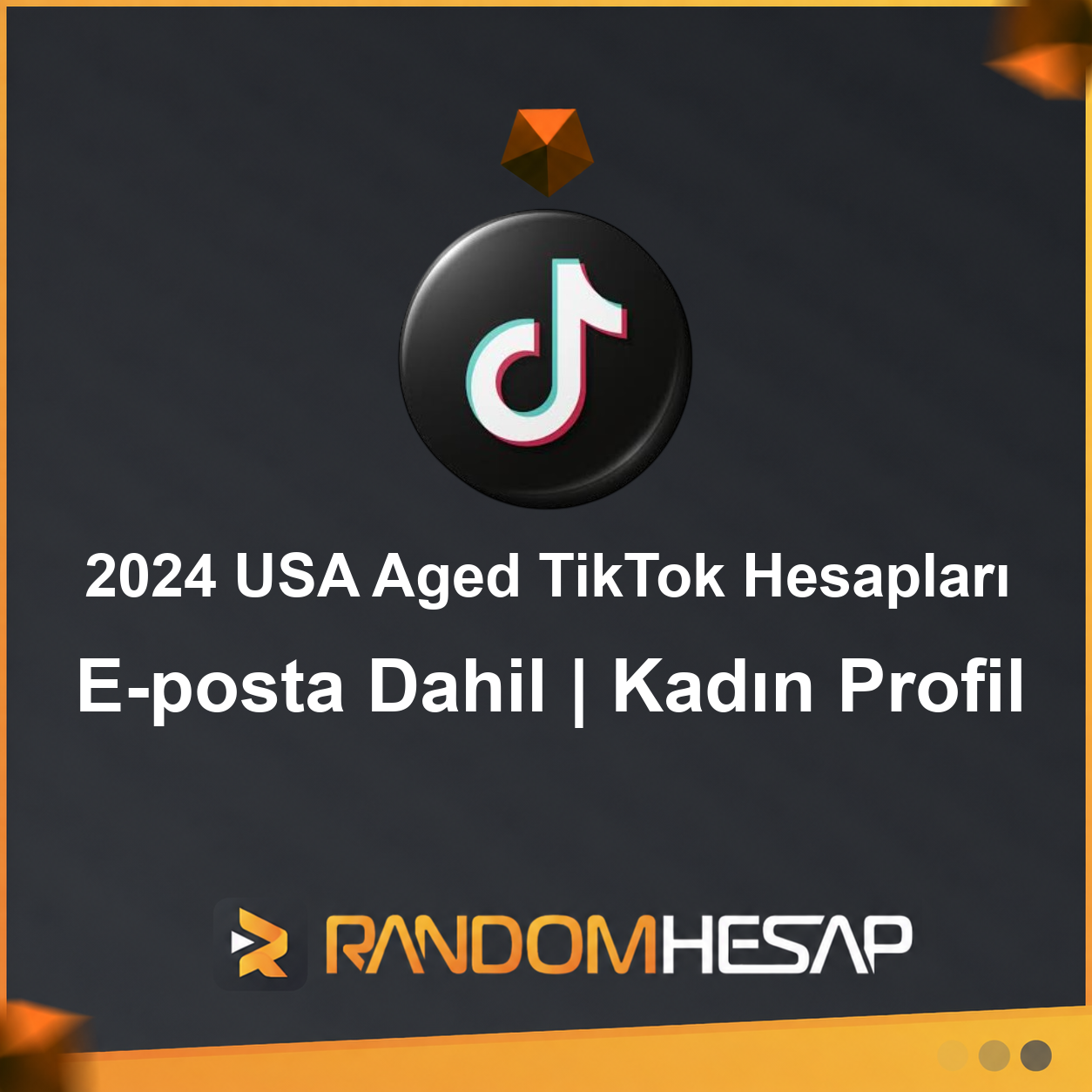 2024 USA Aged TikTok Hesapları | E-posta Dahil | Kadın Profil
