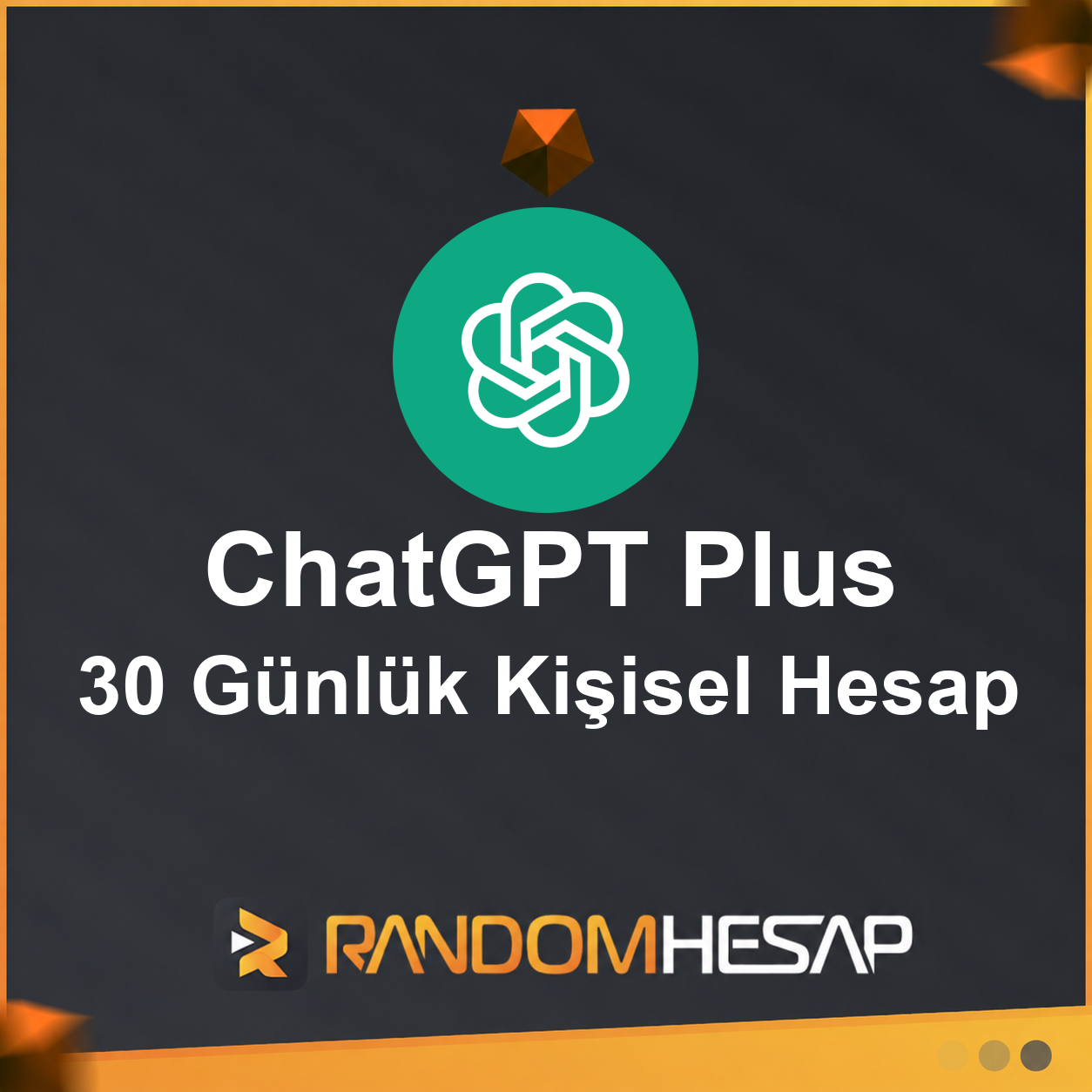ChatGPT Plus – 30 Günlük Kişisel Hesap